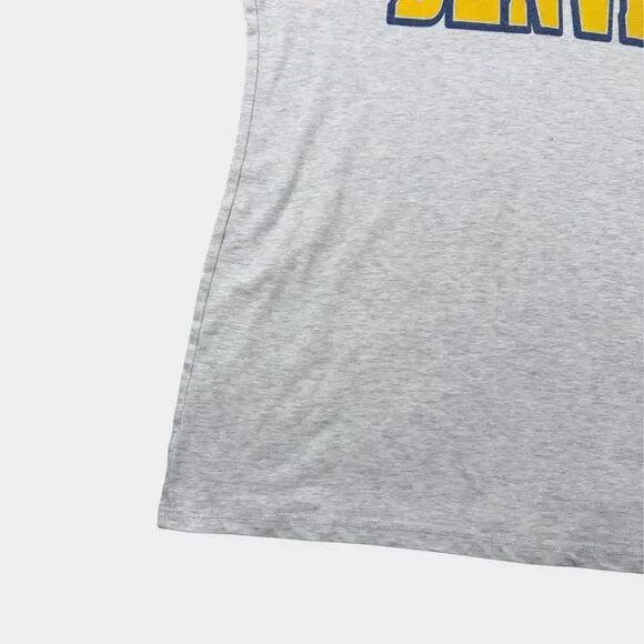 Where I'm From Denver T-Shirt Medium Gray Blue Yellow Made in USA Mens M Tee - Picture 5 of 8